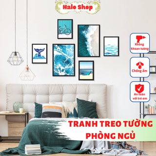 Khung tranh treo tường HALO | Bộ 6 bức trang trí hot nhất | Tranh treo tường phòng ngủ