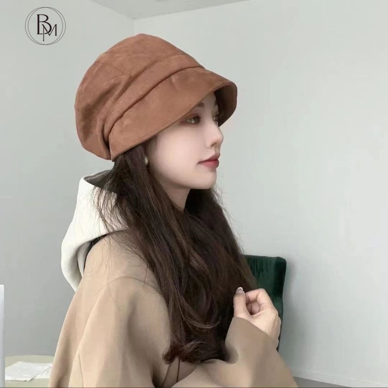 Mũ beret BANMA da lộn thời trang cá tính cho nam và nữ