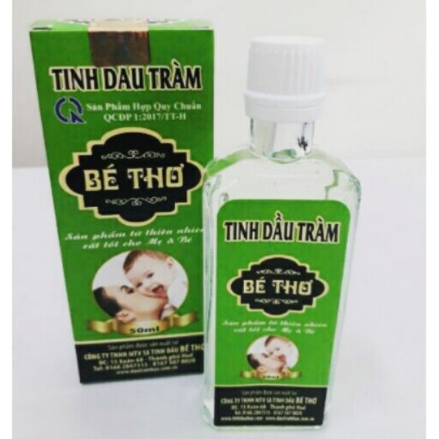 Tinh Dầu Tràm Bé Thơ 50ml Chiết Xuất 100% Tự Nhiên