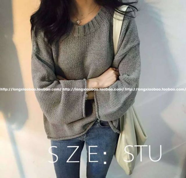 [Có sẵn] Áo len from rộng ulzzang | BigBuy360 - bigbuy360.vn