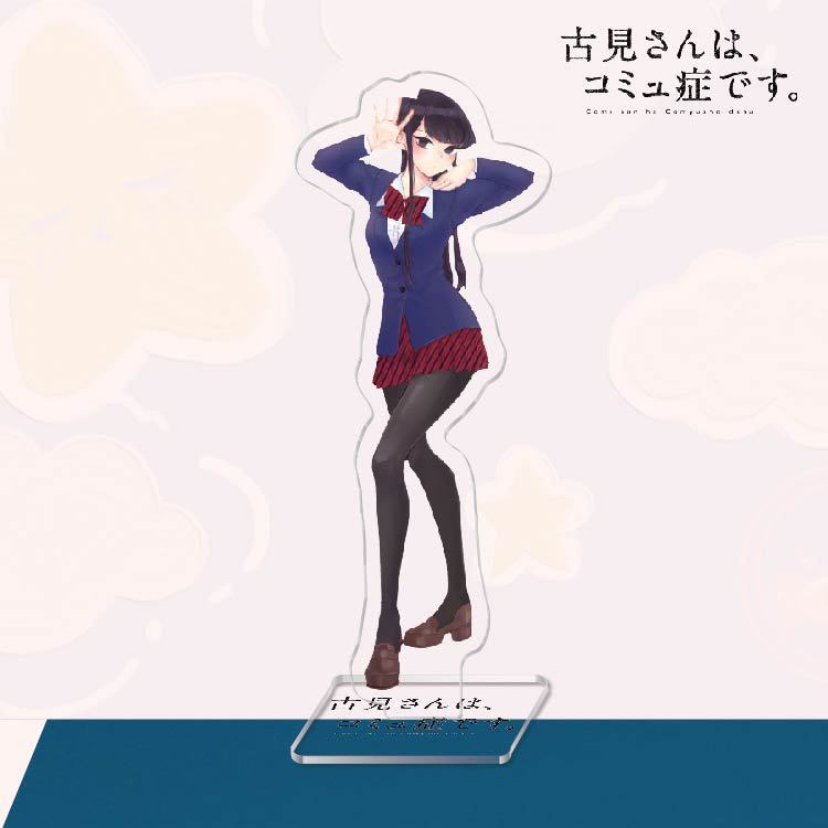 Mô hình KOMI Can't Communicate NỮ THẦN SỢ GIAO TIẾP standee acrylic anime mica chibi trang trí