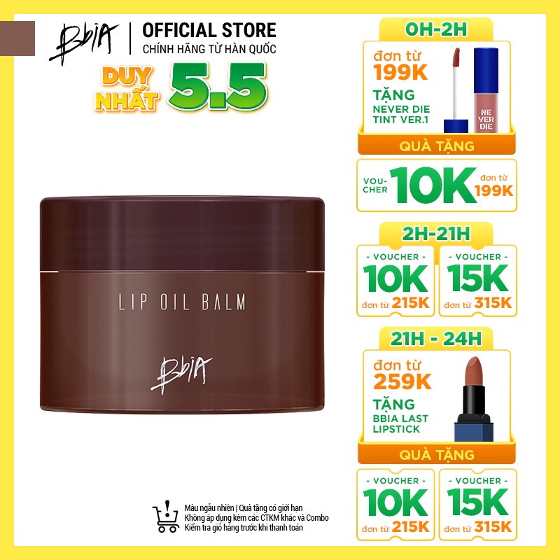 Son Dưỡng Dạng Sáp Bbia Lip Oil Balm 10g Bbia Official Store