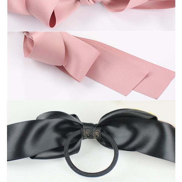 Dây buộc tóc đính nơ phong cách Hàn Quốc thời trang nữ dễ thương