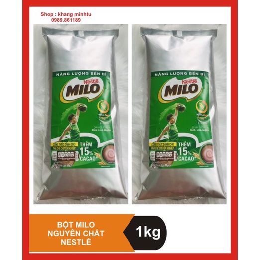 Combo 2 bịch Bột Milo 1kg - Nestle (date tháng 1/2023)