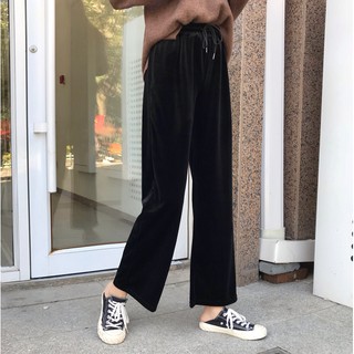 [M44][Quần] Quần culottes nhung nữ dài (MISCOCOLY)
