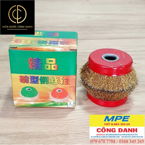 Bộ 2 Chén Cước Kẽm Dùng Cho Máy Cầm Tay Đánh Rỉ Sét Đường Kính 10cm