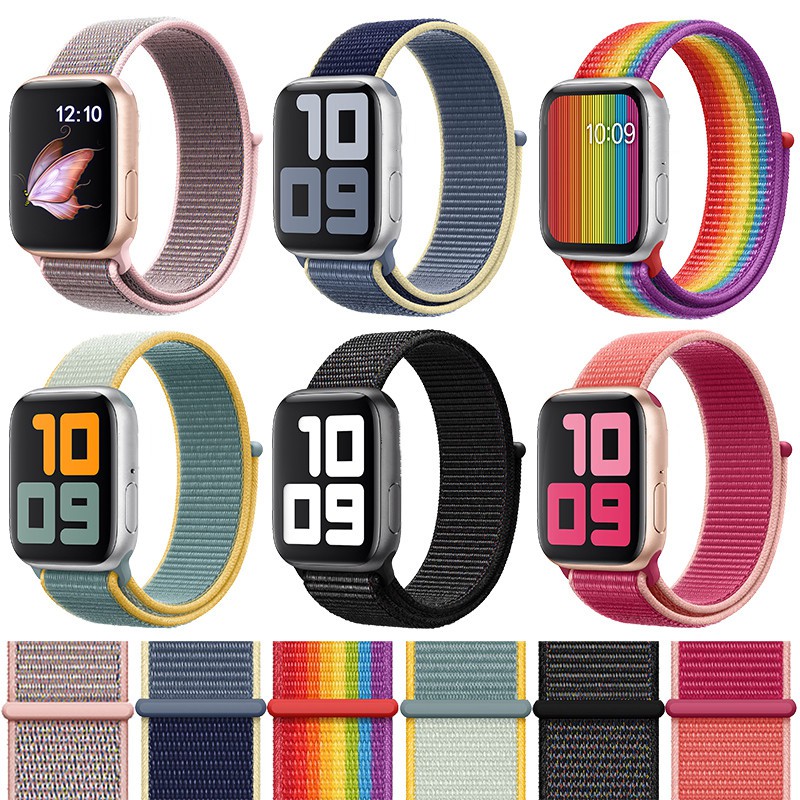 Dây đeo Apple Watch Sport Loop chất liệu Nylon cao cấp cho Series 5/4/3/2/1 kích thước 38/40/42/44