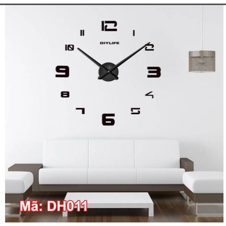 Đồng hồ decor dán tường ( đề can đồng hồ )