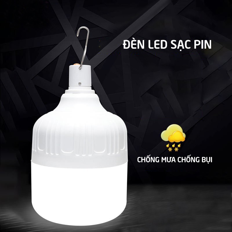 Đèn led sạc pin ánh sáng trắng sạc tích điện, tiết kiệm năng lượng, công suất 20W,30W,40W,50W - HL146