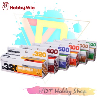Hộp 10 nhám xốp chà nhám mô hình Hobby Mio