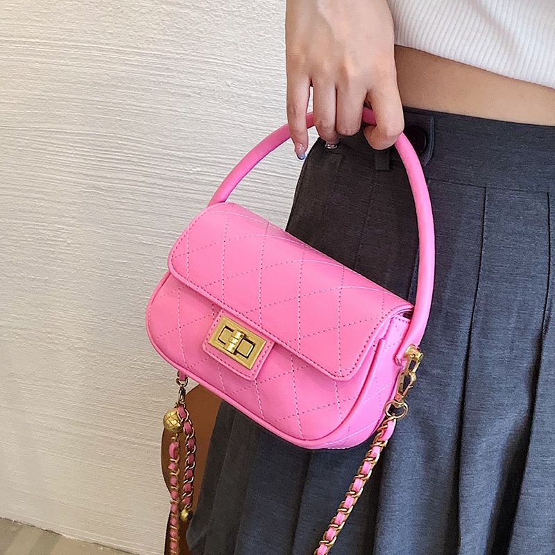 Túi đeo chéo IELGY họa tiết hình thoi thời trang dành cho nữ