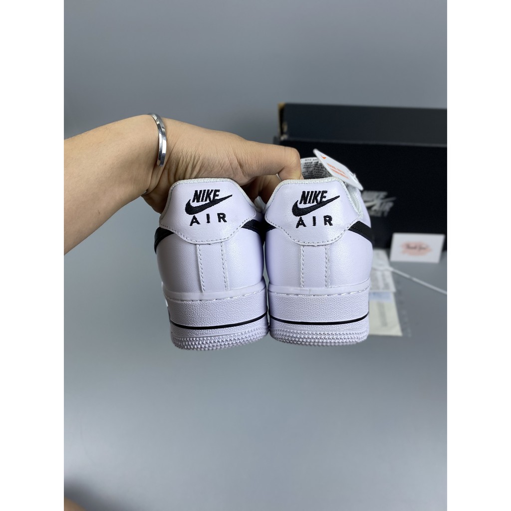 Giày thể thao af1 Low White Black (2020 ) cao cấp fullbox, giày sneaker nữ nam trắng đen cao cấp, cổ tròn