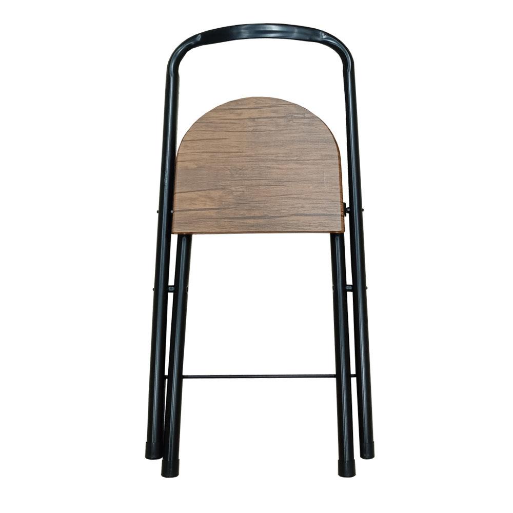 HomeBase FURDINI Ghế đa năng có thể gấp BRIEF bằng thép W36XD45XH76CM màu nâu đậm