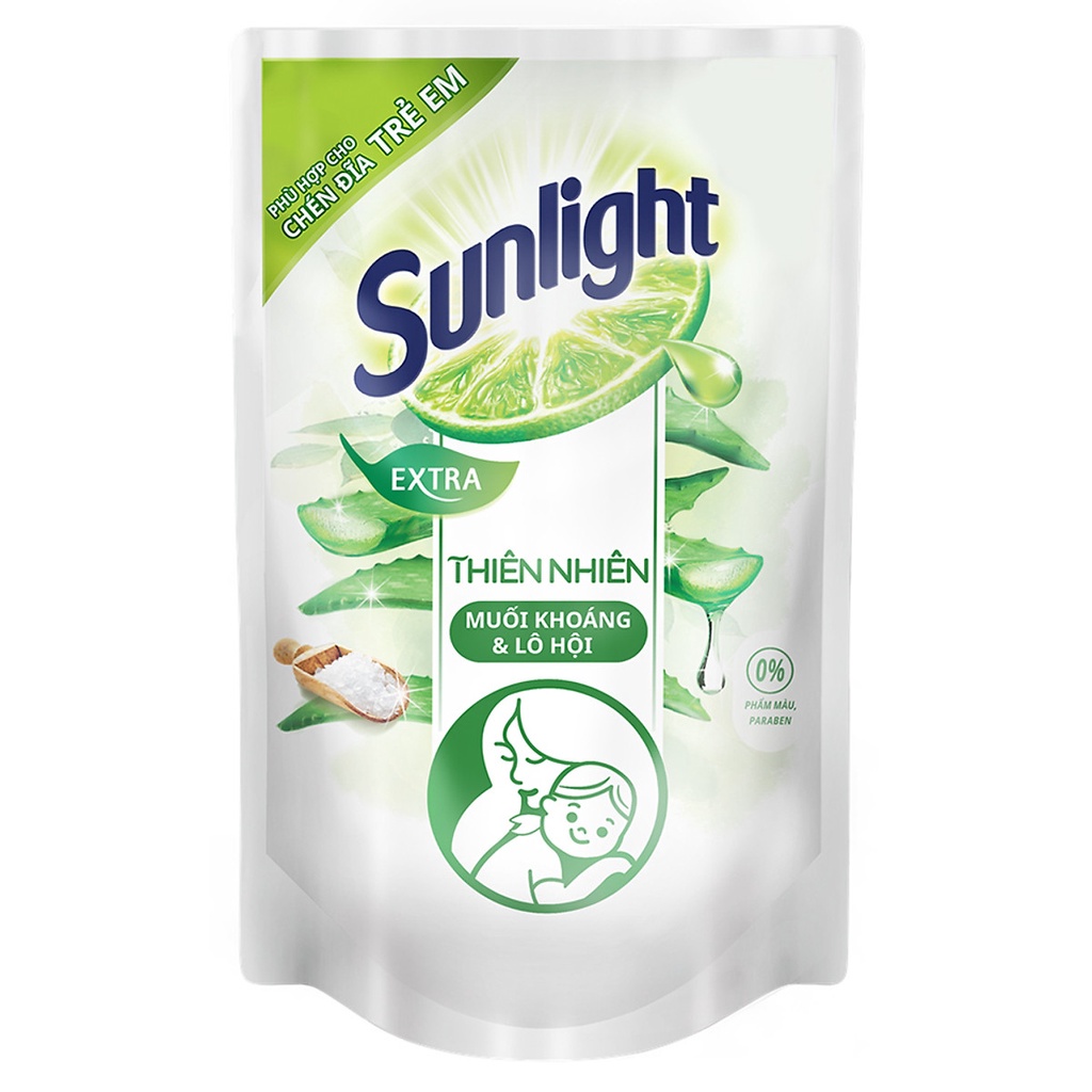 Nước rửa chén Sunlight Thiên nhiên (trắng) Túi 750g