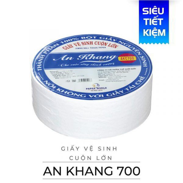 Giấy vệ sinh cuộn lớn An Khang