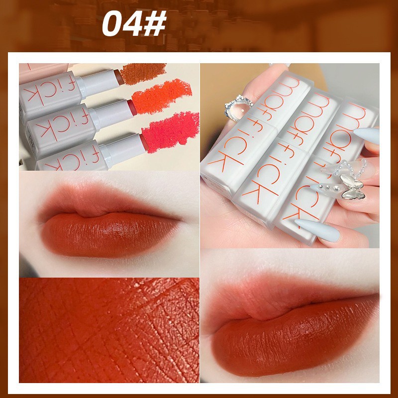 (Hàng Mới Về) Thỏi Son Lì Chống Thấm Nước Lâu Trôi 6 Màu Tùy Chọn | BigBuy360 - bigbuy360.vn