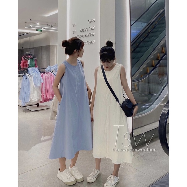 Váy ba lỗ dáng suông - Váy babydoll sát nách hottrend | BigBuy360 - bigbuy360.vn