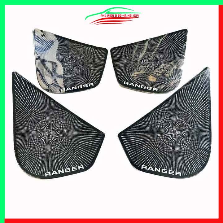Bộ ốp màng loa Ranger 2017-2021 chuẩn theo xe vân Titan chống xước trang trí nội thất ô tô