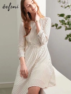 Váy trắng công sở Eifini