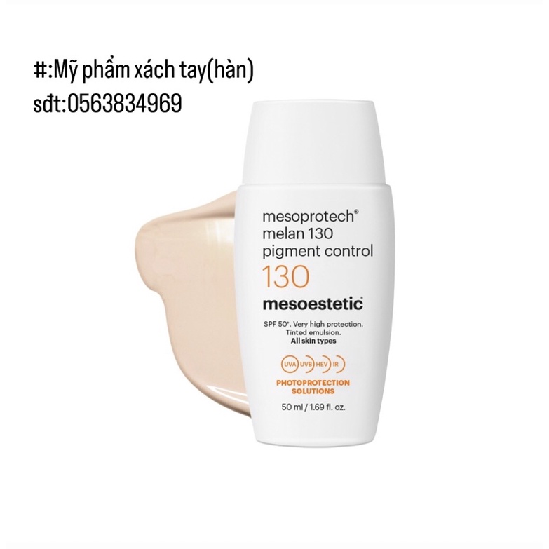 MESOESTETIC Melan 130 Pigment Control – Kem chống nắng ngăn ngừa nám