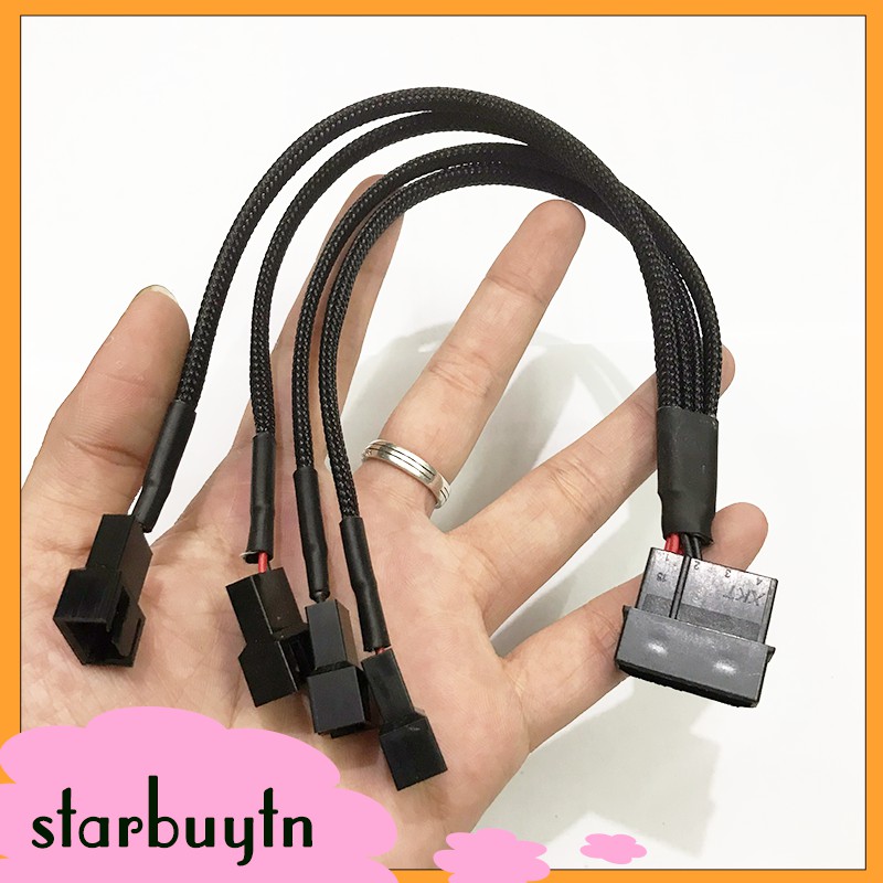 Bộ chia chân cắm 4 quạt máy tính từ cổng ata molex 4 pin tiện lợi