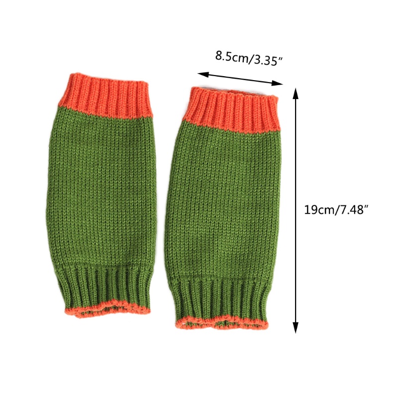 Găng Tay Dệt Kim Nửa Ngón Phù Hợp Với Mùa Đông Cho Thanh Thiếu Niên