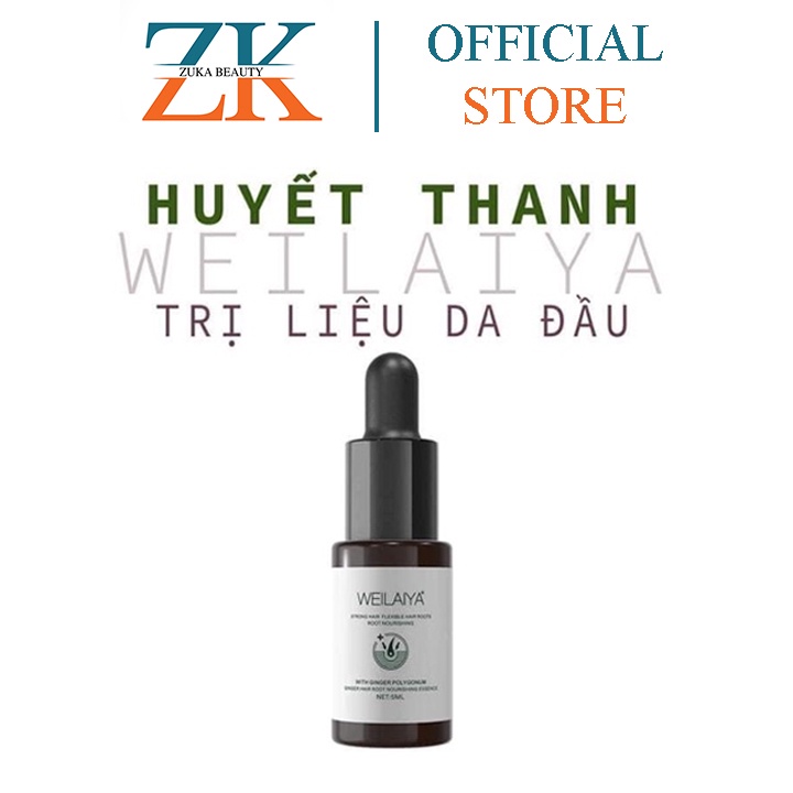 Serum mọc tóc Weilaiya 5ml Zuka Beauty giúp tóc nhanh mọc, chắc khỏe bóng mượt