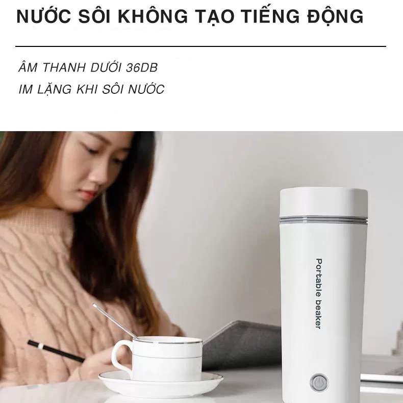 Bình đun nước mini, Bình đun nước du lịch dung tích 450ML