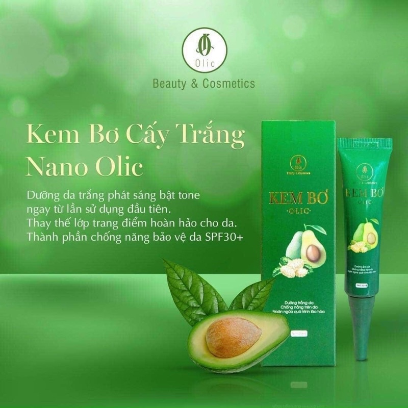 Kem bơ cấy trắng nano