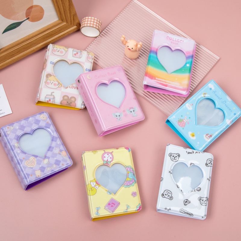 Album Đựng Ảnh 40 Ngăn 3 Inch Hình Trái Tim Hoạt Hình
