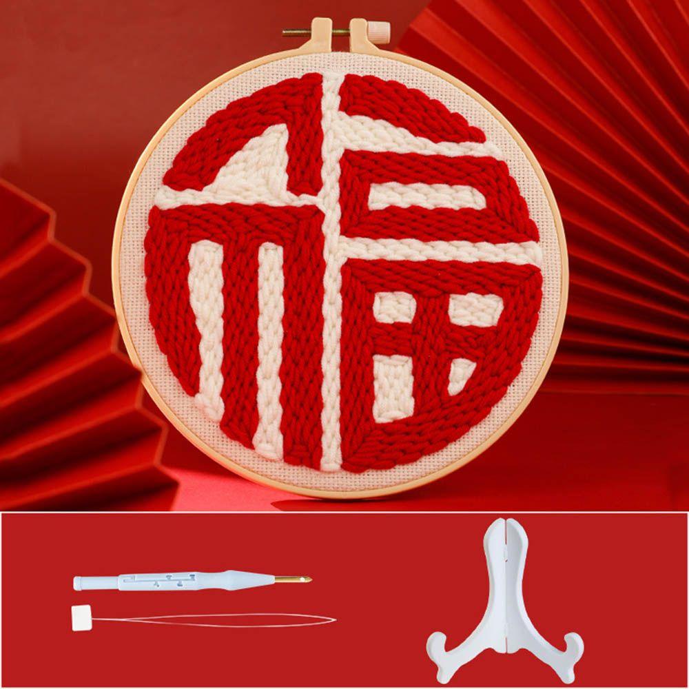 BORAG Bộ Khung Thêu Tranh Nghệ Thuật Thủ Công DIY