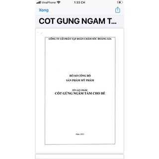CỐT GỪNG NGÂM TẮM BÉ