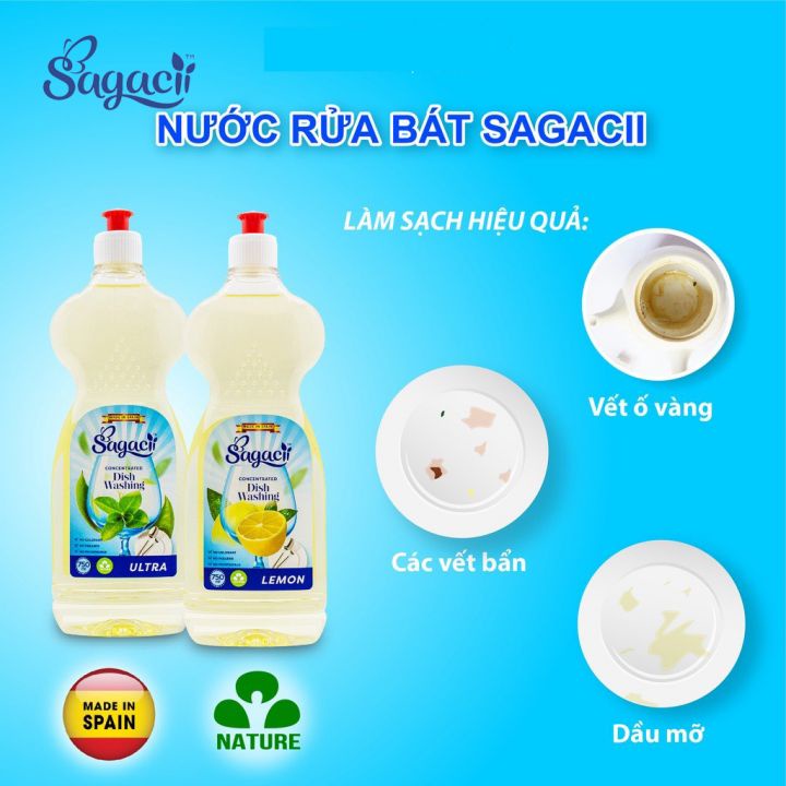 Nước rửa bát đậm đặc Sagacii