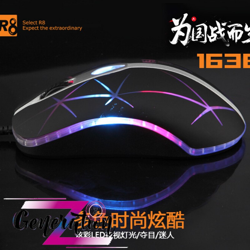 CHUỘT QUANG LED R8 1638 - MOUSE LED R8 (1638)