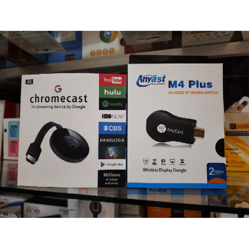 Anycast Thiết Bị Chia Sẻ Hình Ảnh Qua Wifi Anycast M4 Plus / Chromecast G2F / Wifi