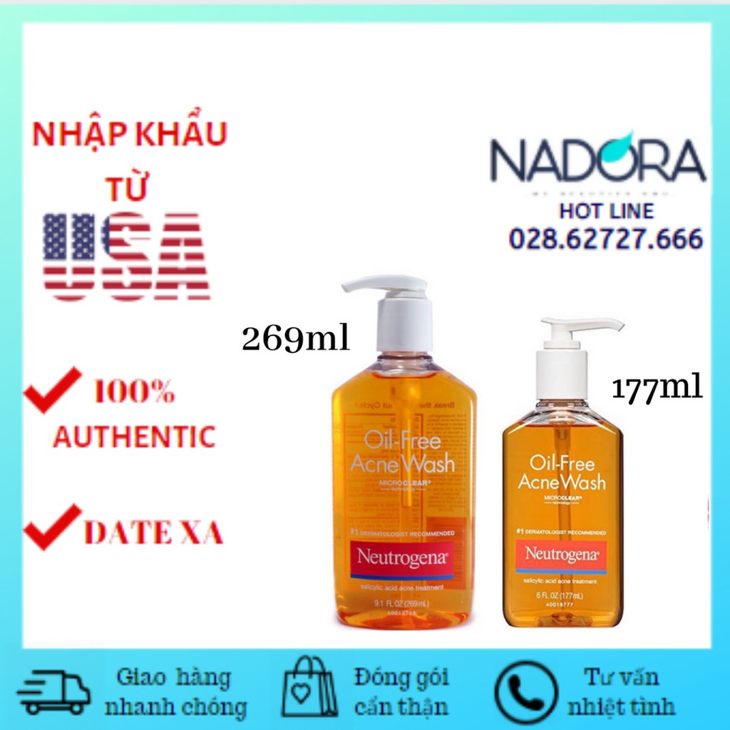 Sữa Rửa Mặt Neutrogena Oil Free Acne Wash