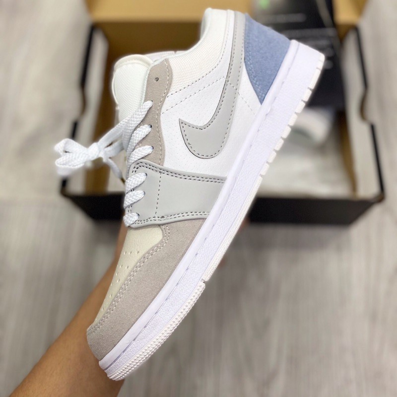 [TẶNG QUÀ] giày sneaker jd1 paris cổ thấp Da PU Đẹp XỊN