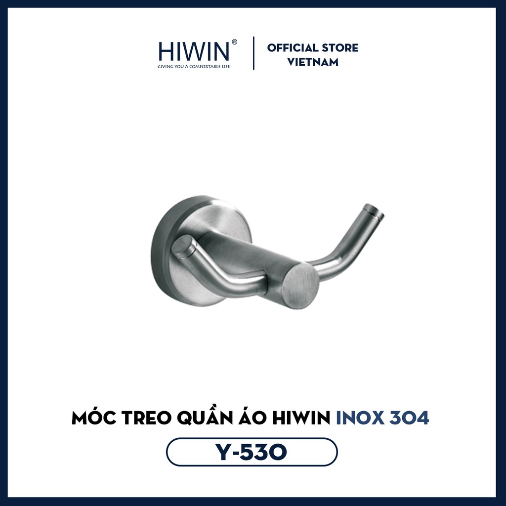 Móc treo quần áo inox 304 mặt gương HIWIN Y-530