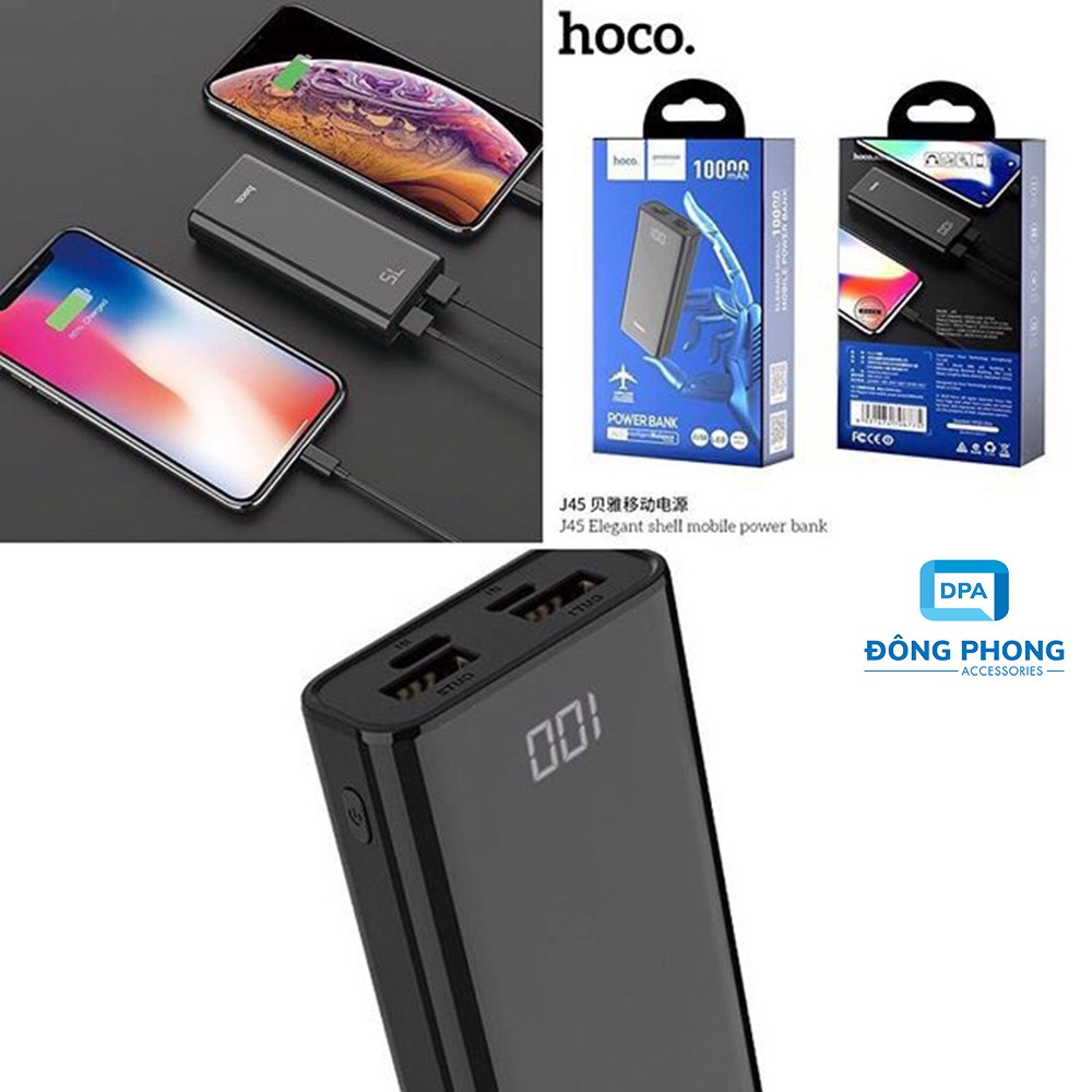 Pin Dự Phòng 10000mAh Hoco J45 Chính Hãng