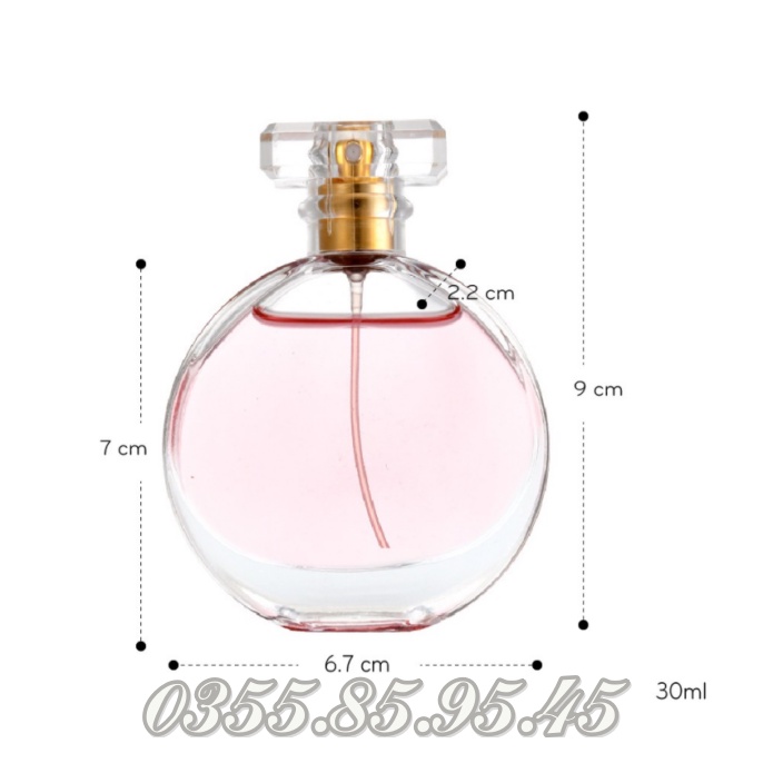 Chai lọ chiết nước hoa hình chữ O 25ml - Vỏ chai đựng nước hoa. mỹ phẩm du lịch.