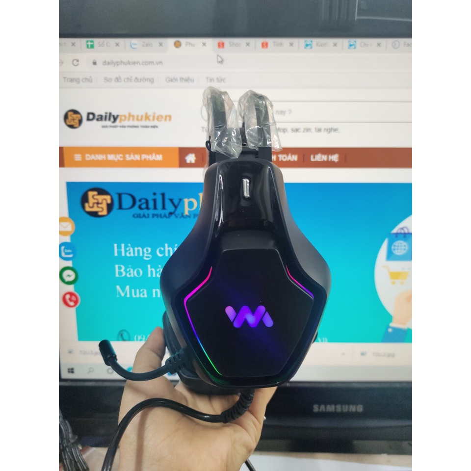 Tai nghe Wangming 8800 cổng USB led RGB dailyphukien