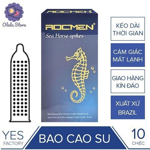 Bao Cao Su Rocmen Mát Lạnh Gân Gai Kéo Dài Quan Hệ Hộp 3 Bcs