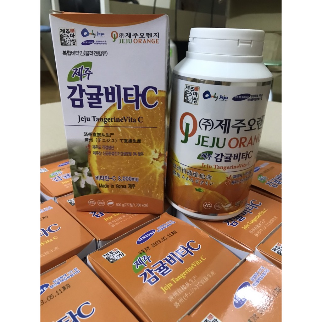 Viên ngậm Vitamin C nguyên chất Jeju -Hàn Chính hãng