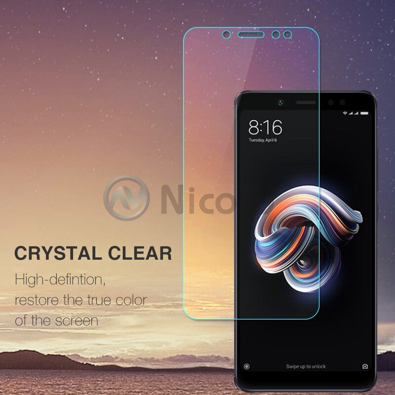 Nicotd 2.5D 9H Premium Tempered Glass For Xiaomi Redmi Note 5 Screen Protector Toughened protective film For Redmi Note 5 5.99"