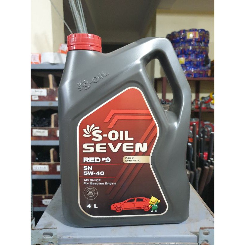 Dầu nhớt ô tô máy xăng S-oil Red #9 5W30 và 5W40 - Nhập khẩu 100% từ Hàn Quốc.