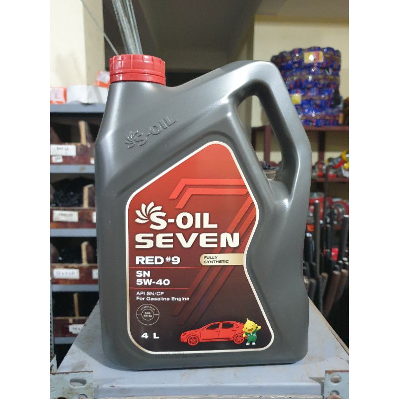 [CHÍNH HÃNG] Dầu nhớt ô tô máy xăng S-oil Red #9 5W30 và 5W40 - Nhập khẩu 100% từ Hàn Quốc.