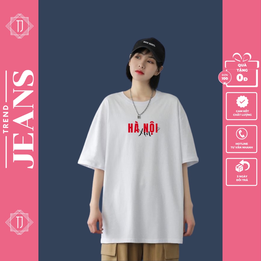 Áo thun nam nữ, áo phông unisex Hà Nội xịn chất cotton