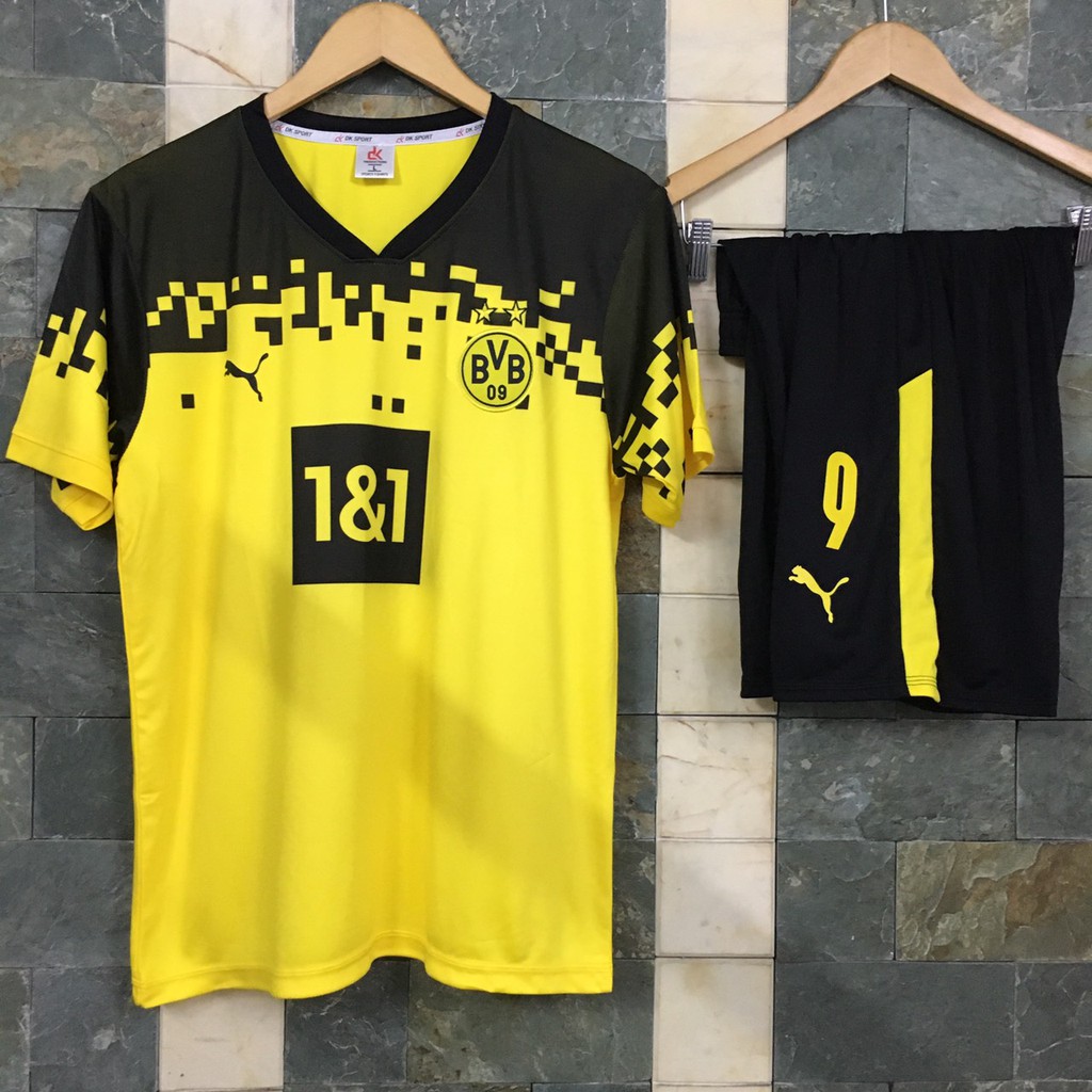 Bộ áo đấu Haaland Dortmund vàng sân nhà 2021 | BigBuy360 - bigbuy360.vn