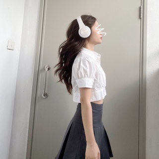Áo Sơ Mi Croptop Cổ Đức - Titto Closet