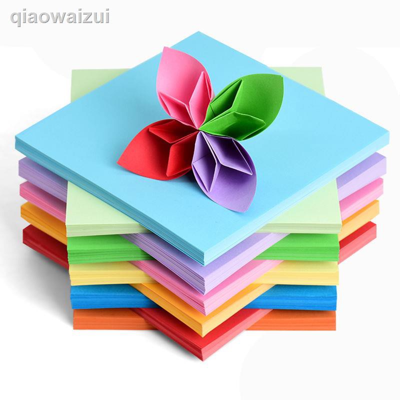 Giấy Xếp Hình Origami Hình Vuông Nhiều Màu Sắc Cho Bé Mẫu Giáo